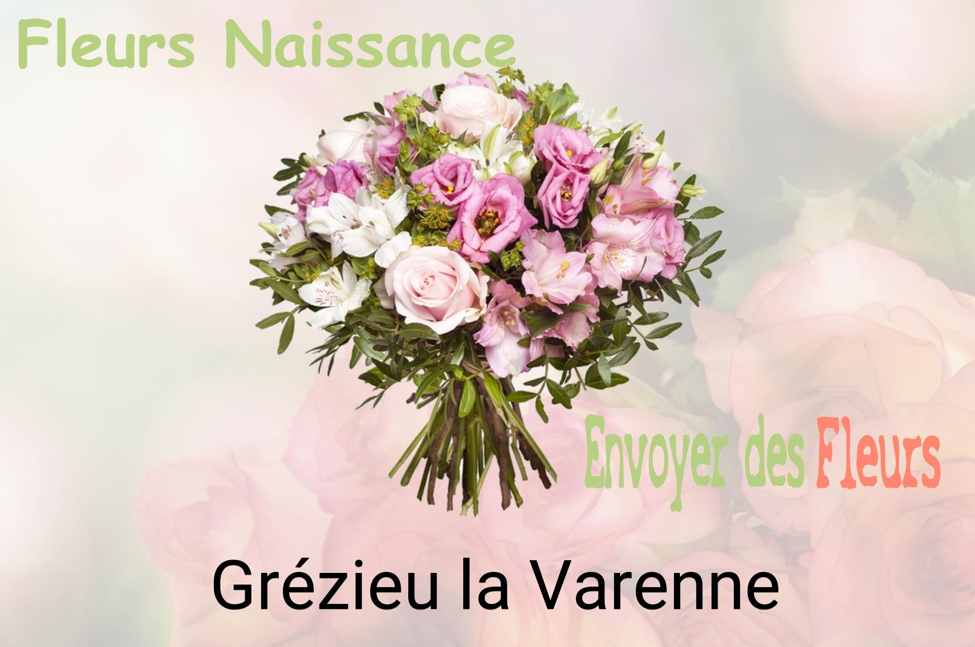Bouquet de fleurs de naissance livré à Grézieu-la-Varenne